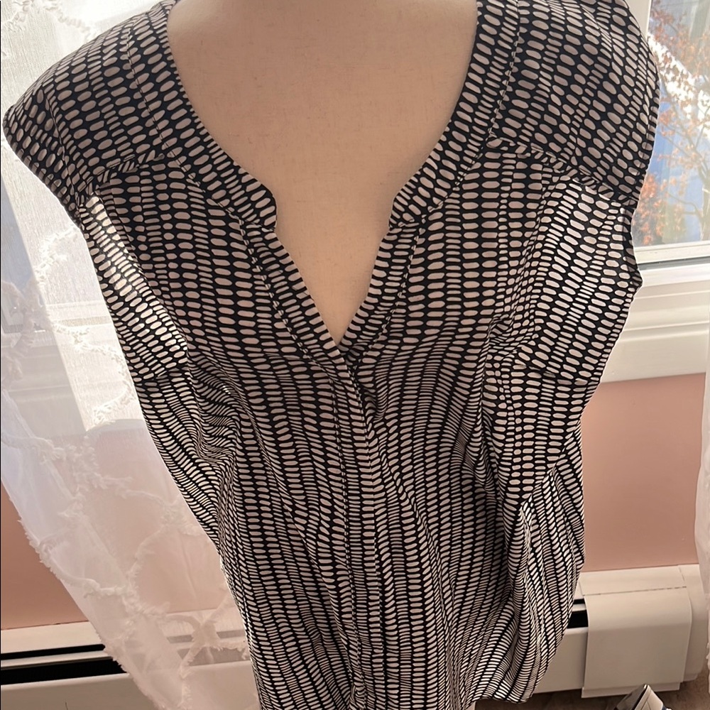 Black and White Women's Top
